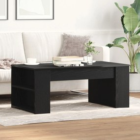 Mesa de Centro Carvalho Preto 102x55x42 cm Madeira Engenheirada
