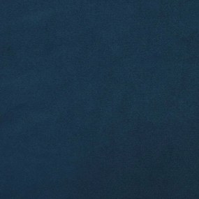 Sofá-cama 2 lugares com duas almofadas veludo azul