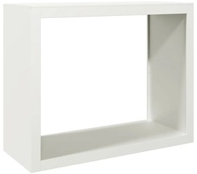 Suporte para lenha 100x40x80 cm aço branco