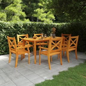 310303 vidaXL Mesa de jardim 160x90x75 cm madeira de acácia maciça