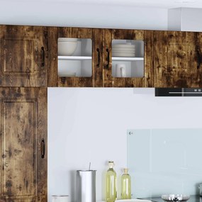 vidaXL Armário de Cozinha 2 pcs Carvalho Defumado 40 x 31 x 40 cm