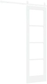 Conjunto de Porta Deslizante VidaXL com Hardware Branca 61x198,5 cm Ma