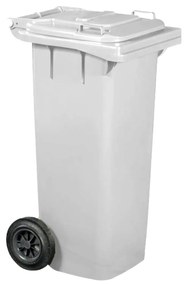 Contentor Lixo Com Rodas Branco 80l 50X46X92cm