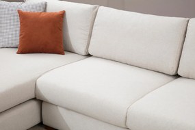 Sofá de Canto Loop - Branco - 312 cm x 194 cm
