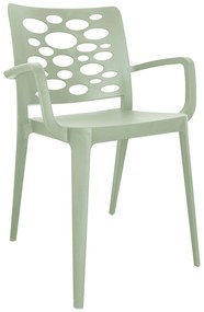 Cadeira Venus Verde Pastel c/braços - Pack com 20 cadeiras