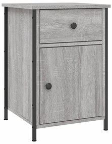 Mesas cabeceira 2 pcs 40x42x60cm deriv. madeira cinzento sonoma