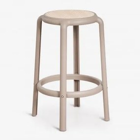 Banqueta Alta Em Polipropileno Omara Moka Brown & ↑75 Cm - Sklum