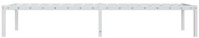 Estrutura de cama 75x190 cm metal branco