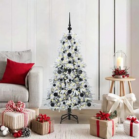 vidaXL Árvore de Natal Articulada Artificial Branco 120 cm PE e PVC