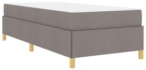 Cama Box Outros Taupe e Branco 90 x 190 cm tecido