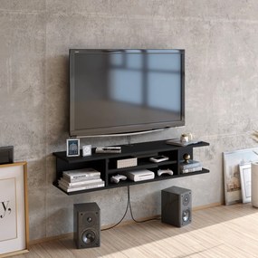 Móvel de TV Pivot – Preto – 120 cm x 23 cm x 29,5 cm