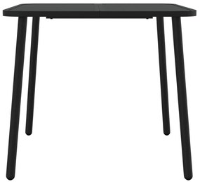 Mesa de jardim 80x80x71 cm aço antracite