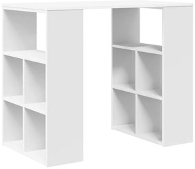 mesa de canto branca Branca MDF Médio Armazenamento