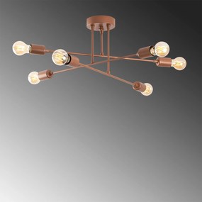 Candeeiro de Teto Fleur – Cobre – 66 x 66 cm