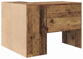 Escrivaninha de Canto Madeira Antiga 102x88x75 cm Madeira Engenheirada