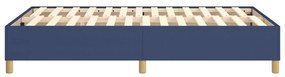 Estrutura de cama sem colchão 120x200 cm tecido azul