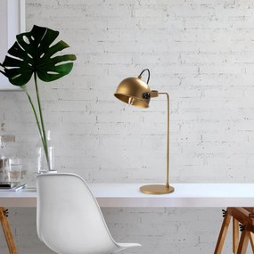 Candeeiro de Mesa Alfa – Dourado – 32 x 30 x 60 cm