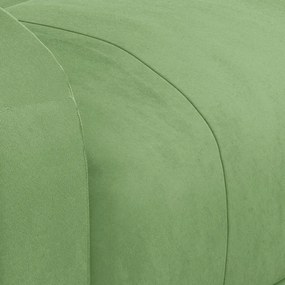 Poltrona elevatória de massagens veludo verde-claro