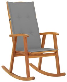 3064180 vidaXL Cadeira de baloiço com almofadões madeira de acácia maciça
