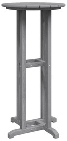 Mesa de Bar Cinzento-claro 55x55x107 cm HDPE