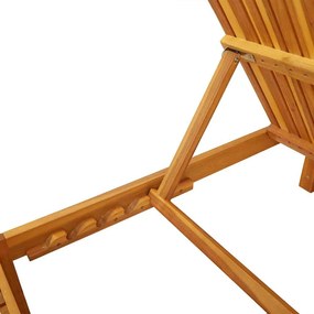 Espreguiçadeira com Almofada 200x55x30 cm Madeira Sólida de Acácia