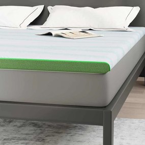 Protetores de Colchão Outros Branco e Verde 200 x 200 cm