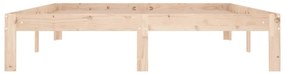 Estrutura de cama 140x190 cm pinho maciço