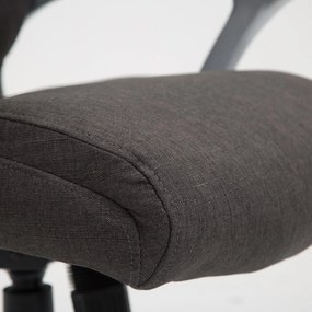 Cadeira de escritório Texas Tecido Cinza Escuro