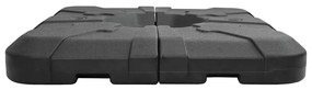 Conjunto de Base de Guarda-chuva de 2 Peças: 110 kg de Areia ou 70 kg