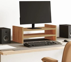 vidaXL Suporte monitor 50x27x20cm derivados madeira carvalho artisiano