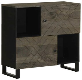Aparador 80x33x75 cm madeira maciça manga preto