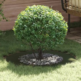 vidaXL adequado para Anéis de Árvore Planos 5 pcs Verde-oliva