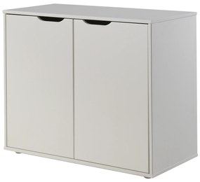 Cama alta de Criança PINO 90 x 200 cm + estrado + escada + armário com 2 portas + sofá-cama Branca