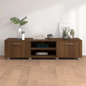 vidaXL Móvel para TV 140x40x35 cm derivados madeira carvalho castanho