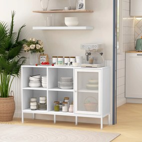 Estante com Prateleiras – Modelo Toulon – 120x37x81 – Madeira – 6 Níve
