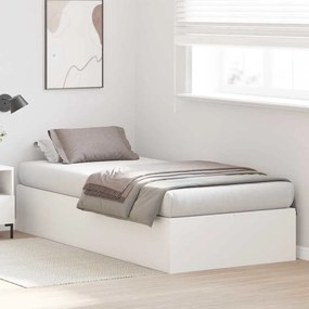 Cama de Armazenamento Branca 90x190 cm