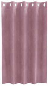 Cortinas Blackout vidaXL com Ilhós 2 pcs Veludo Rosa Escuro