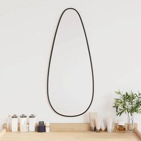 vidaXL Espelho de parede 70x30 cm preto
