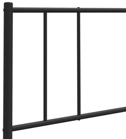 Cabeceira de cama 150 cm metal preto