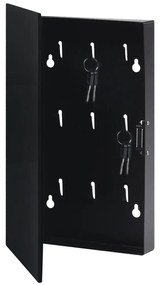 Chaveiro com quadro magnético 30x20x4 cm preto