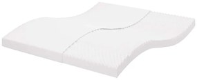 Colchão de espuma 160x220 cm 7 zonas dureza 20 ILD branco
