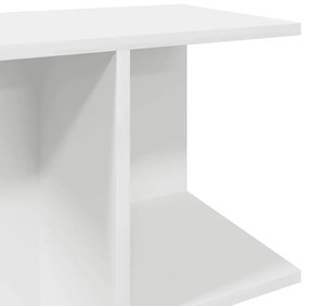 Mesas cabeceira 2 pcs 46,5x29x61 cm derivados de madeira branco