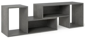 Suporte de TV de console de 2 peças, centro de entretenimento moderno e minimalista, branco