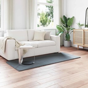 vidaXL Tapete de Pelo Sintético de Coelho Olite Antracite 80 x 200 cm