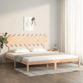 Estrutura de cama 180x200 cm super king madeira maciça