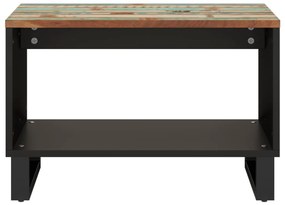 Mesa de centro 60x50x40 cm madeira recuperada maciça