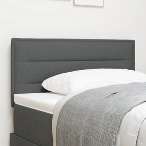 Cabeceira vidaXL Design Linhas Cinza Escuro 90 cm Tecido