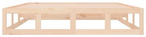 Estrutura de cama casal 135x190 cm madeira maciça