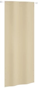 vidaXL Tela de varanda 100x240 cm tecido Oxford bege