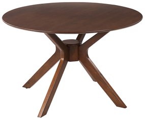 Mesa de jantar  castanho escuro ⌀ 120 cm TYMIS Beliani